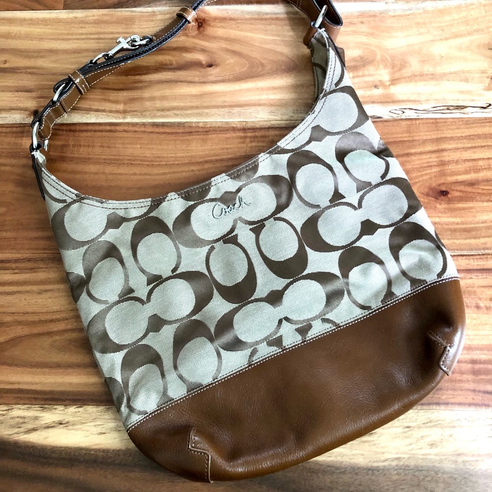 Coach Pieced Duffle Signature Fabric